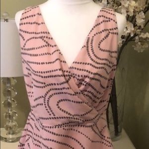 Cabi #273 Sophia Cami blouse. Pink & Gray. Size 12
